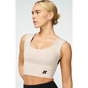 Forme Women's Corrective Posture Wire Free Power Bra Ecru Medium NWT $178